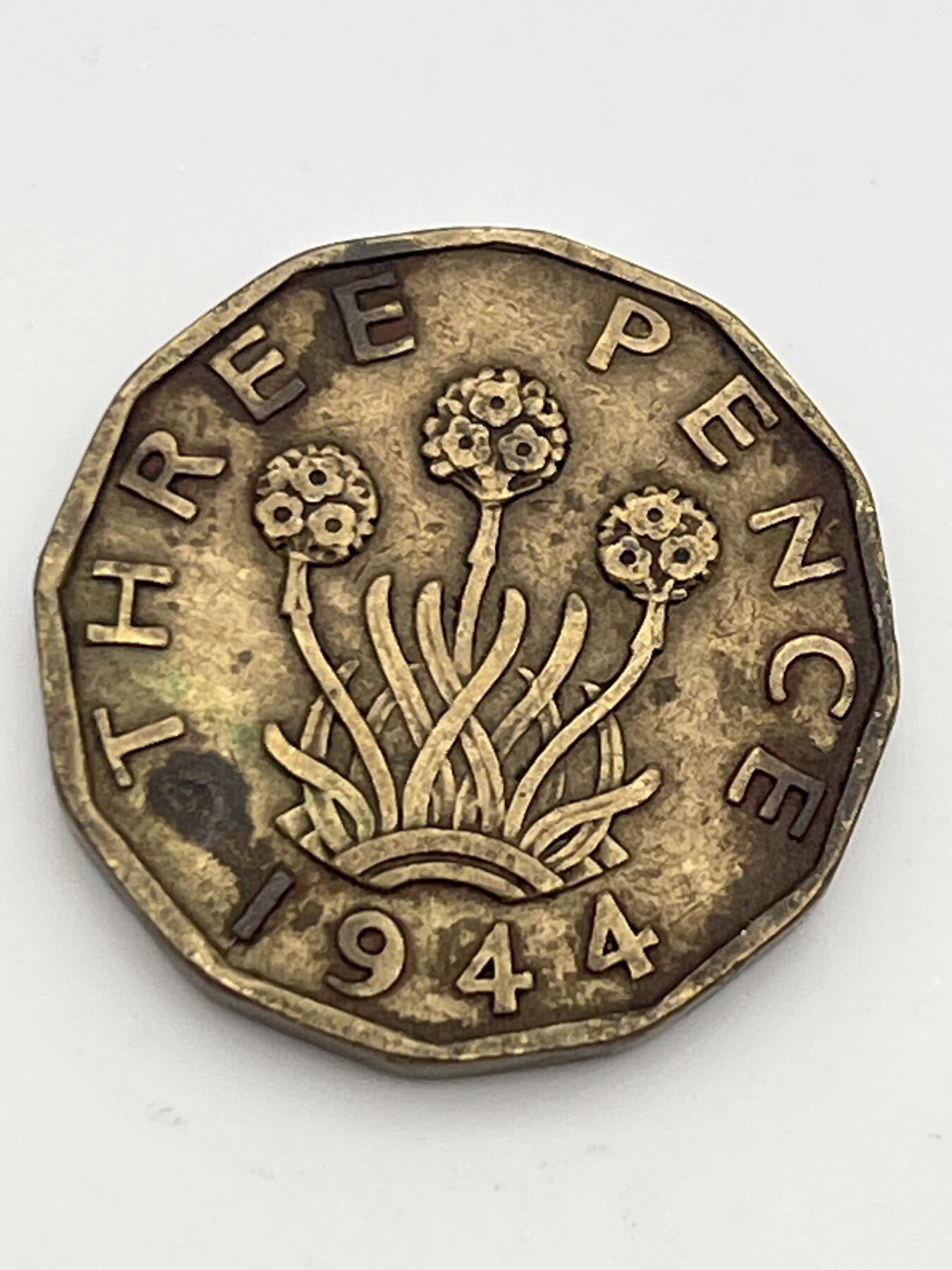 神仙姐姐-中外币专场3 1944年 英国3便士