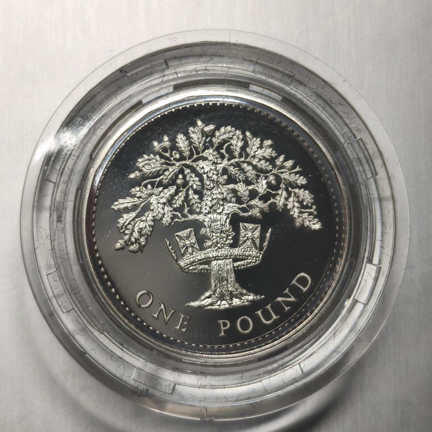 Krab外币市集Vol.12A 英国1987年1镑银币