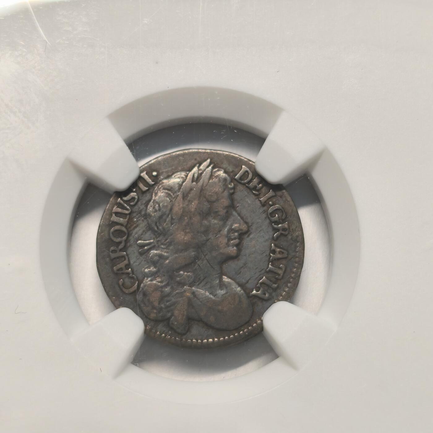 Krab外币市集Vol.12A NGC VF35 英国英格兰1679年4便士濯足币