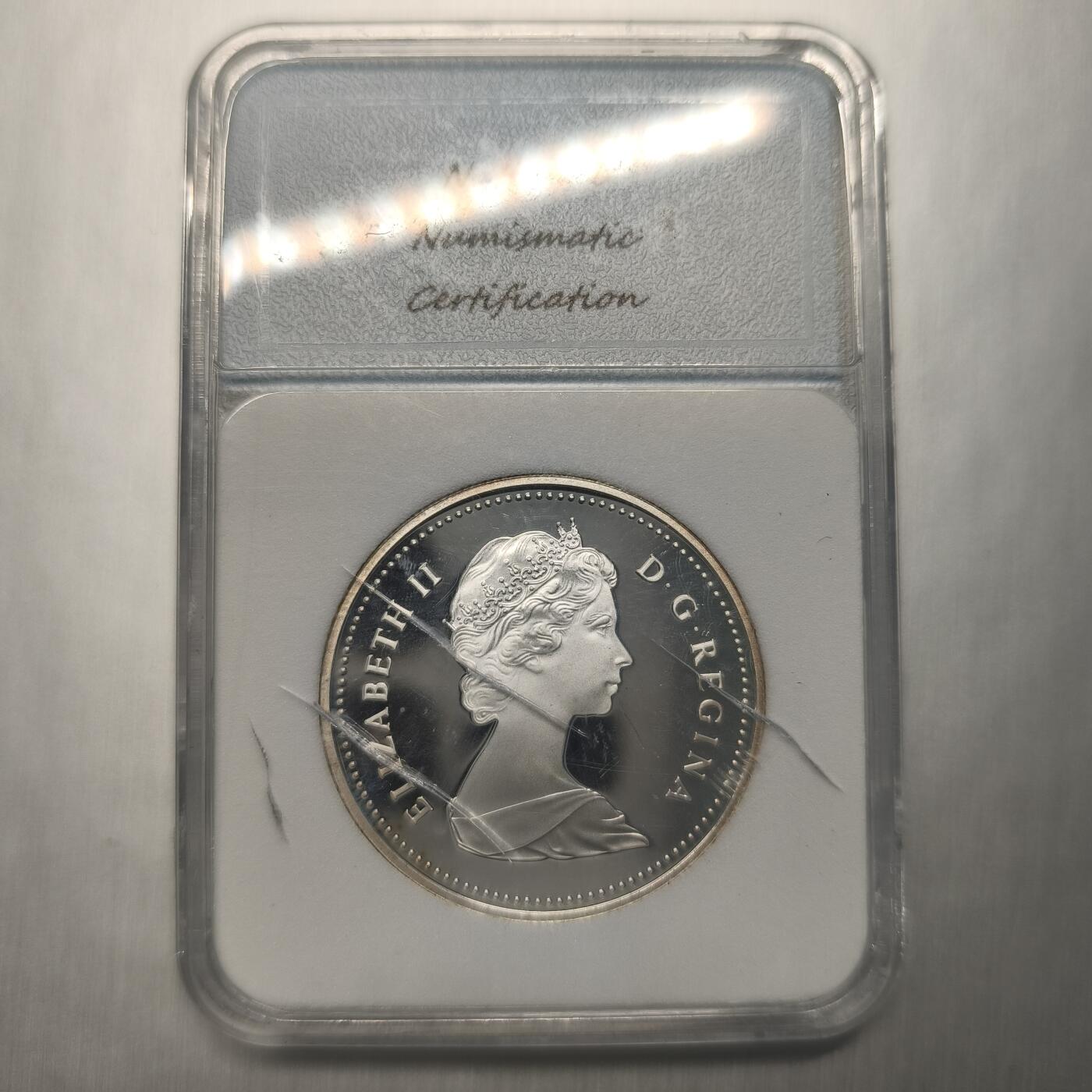 Krab外币市集Vol.12A NNC PR70-DCAM 加拿大1984年1元银币-多伦多