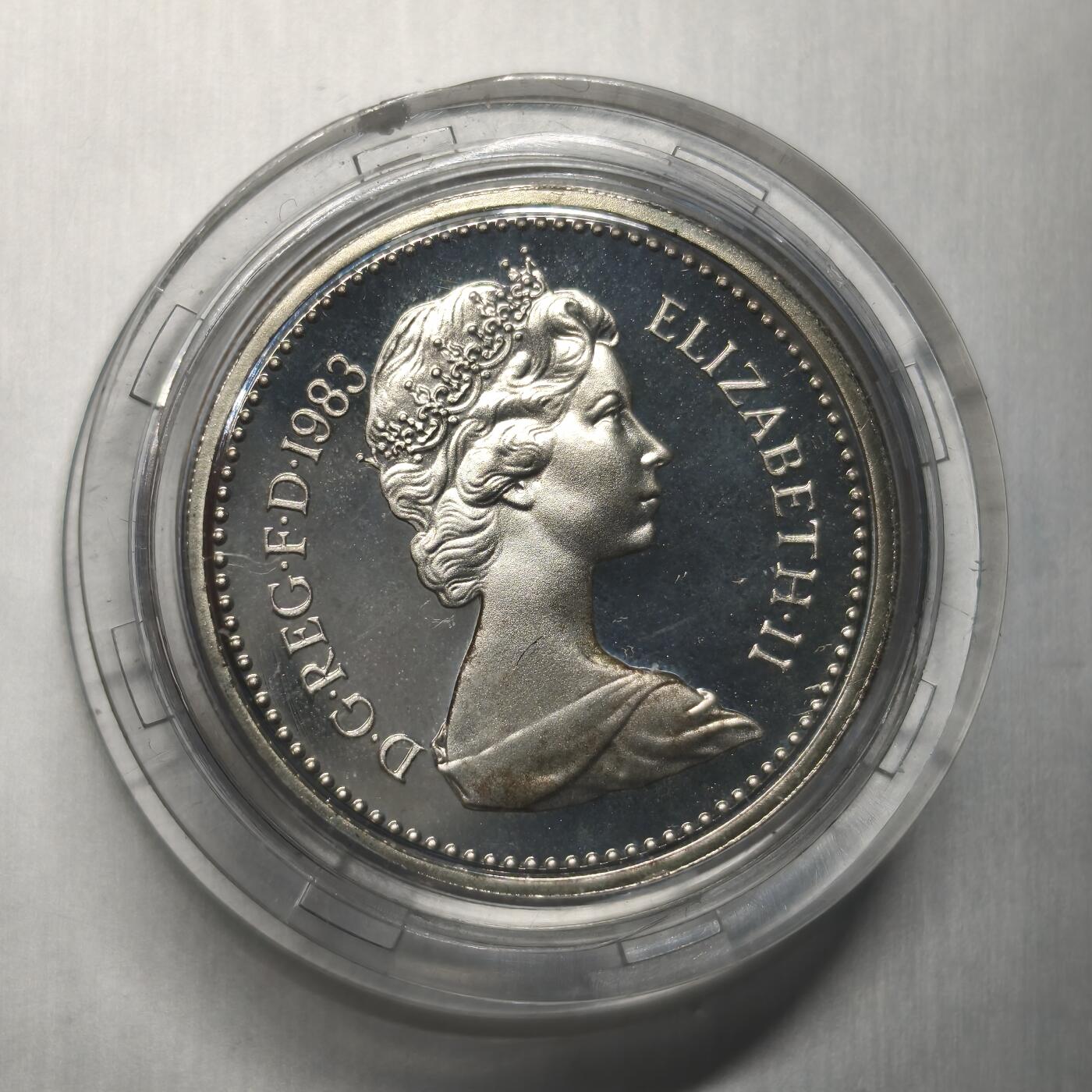 Krab外币市集Vol.12A 英国1983年1镑银币