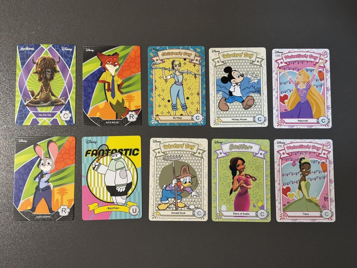 长岛的冒险 小王子精品卡牌拍卖第十一场  卡卡沃 迪士尼欢乐版节日系列 10张