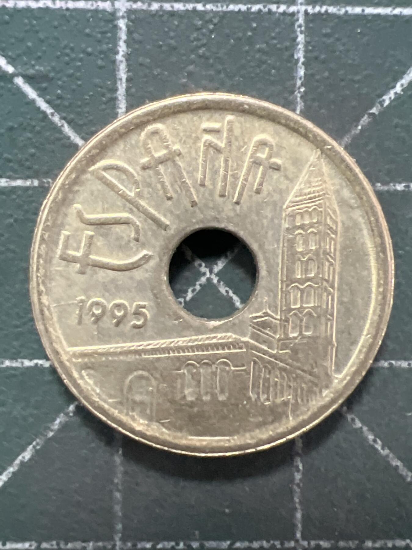 第922期  硬币专场 （无押金，捡漏，全场50包邮，偏远地区除外，接收代拍业务，本店十天发一次货） 西班牙25比塞塔 纪念币