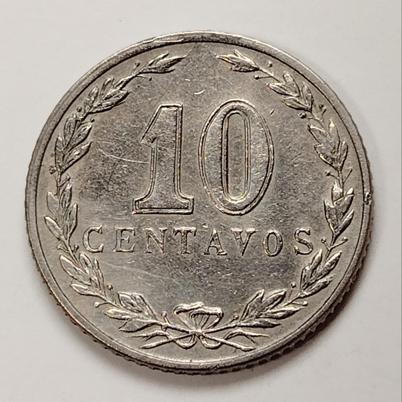布加迪🐬～世界钱币(上海)🌾第 231 期 /  各国套币和散币 阿根廷🇦🇷 1921年 10分