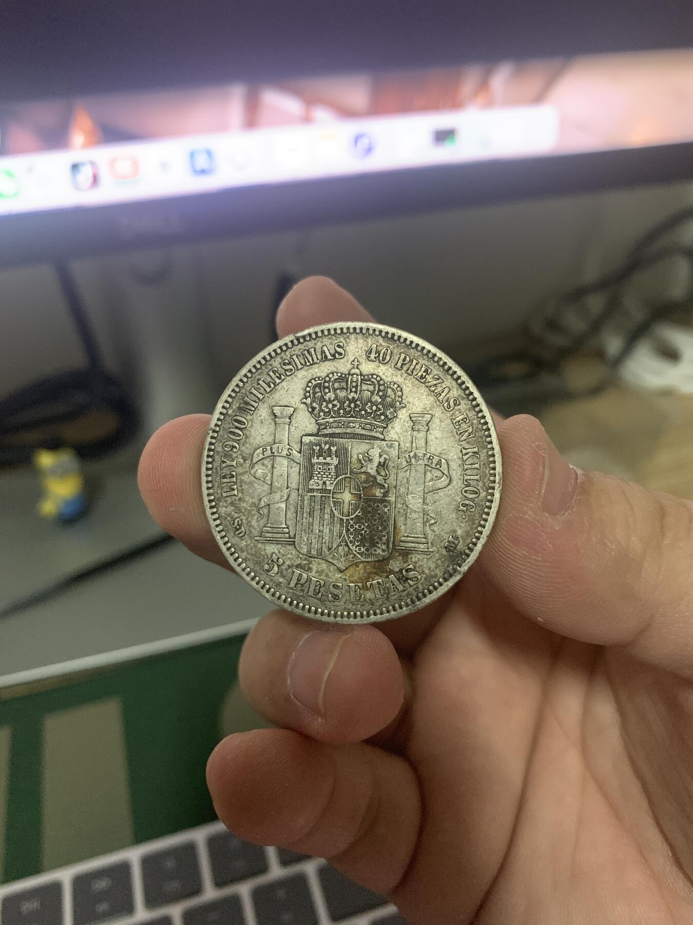 世界钱币拍卖 西班牙双柱