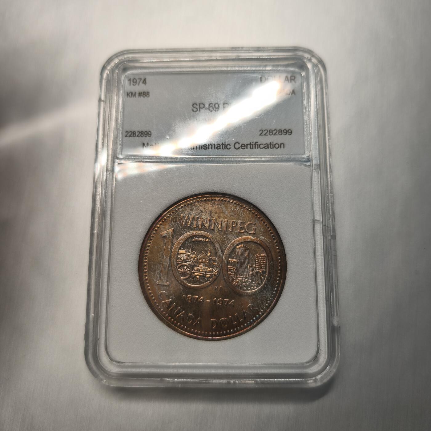 Krab外币市集Vol.12A NNC SP69-PL 加拿大1974年1元银币-温尼伯