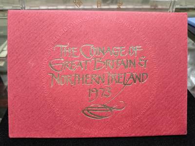 爱陶轩英伦邮币钞章专场 - 原盒Proof 英国1973年精制套币