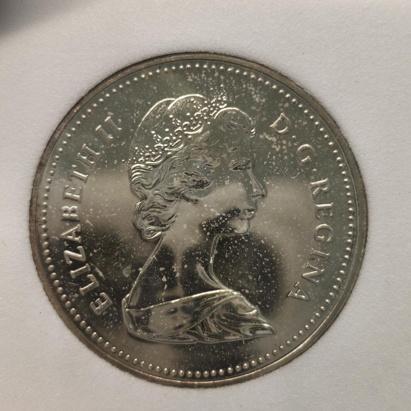 Krab外币市集Vol.12A NNC MS69 加拿大1981年1元银币-泛陆铁路