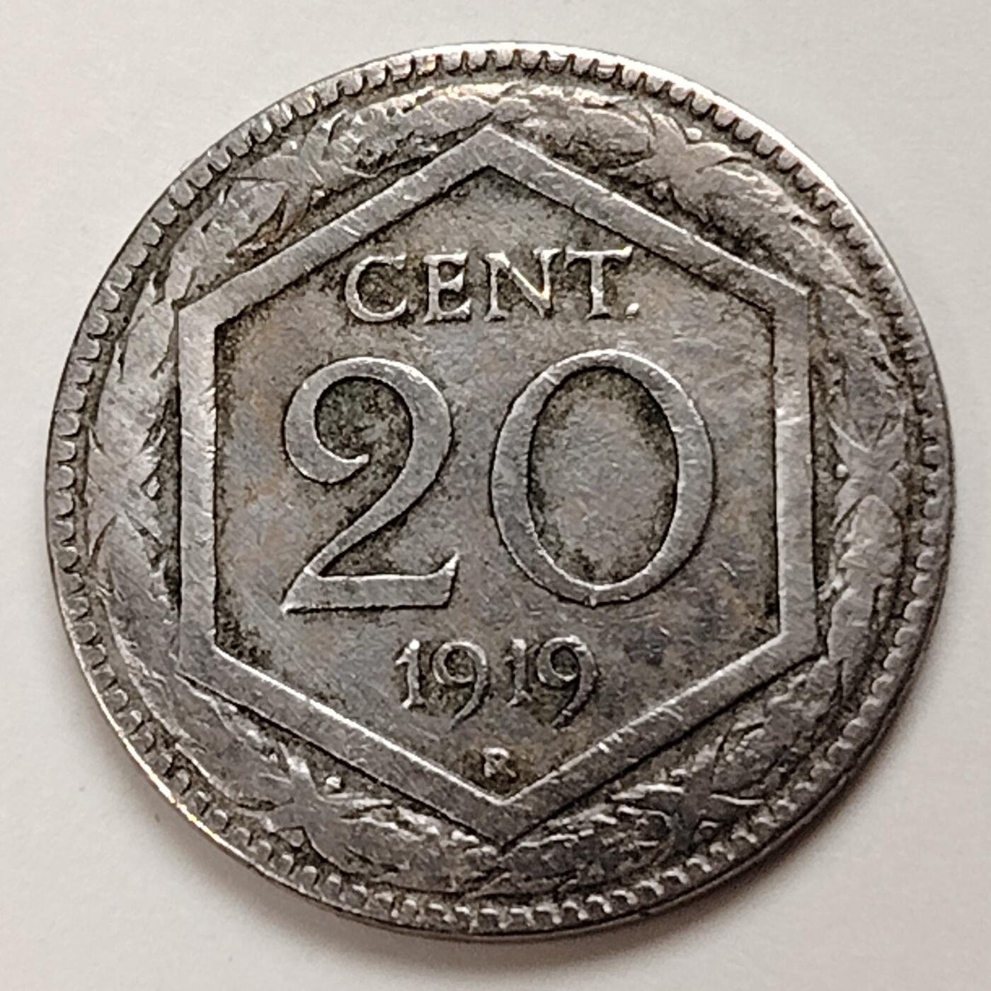 布加迪🐬～世界钱币(上海)🌾第 231 期 /  各国套币和散币 意大利🇮🇹 1919年 20分