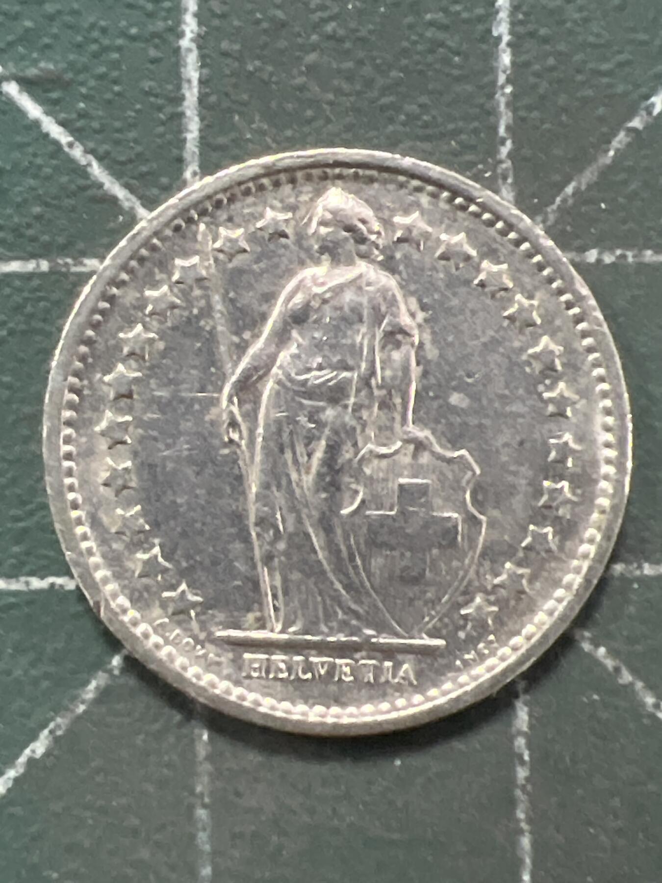 第922期  硬币专场 （无押金，捡漏，全场50包邮，偏远地区除外，接收代拍业务，本店十天发一次货） 瑞士 1/2法郎   1969年