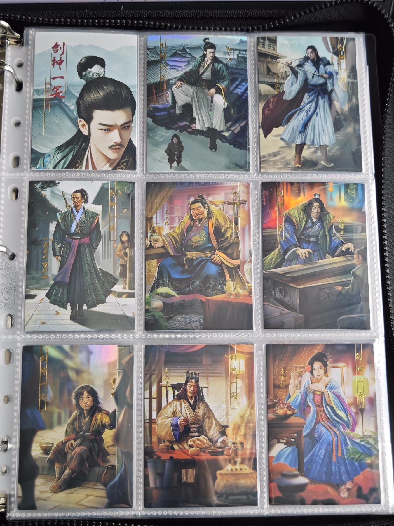 玩卡战线超级大甩拍第36期（超级多亲签！！）请寄存过多的卡友准许发货哇！ 司马（大圣）-古龙武侠·陆小凤传奇之剑神一笑烫金大全套
