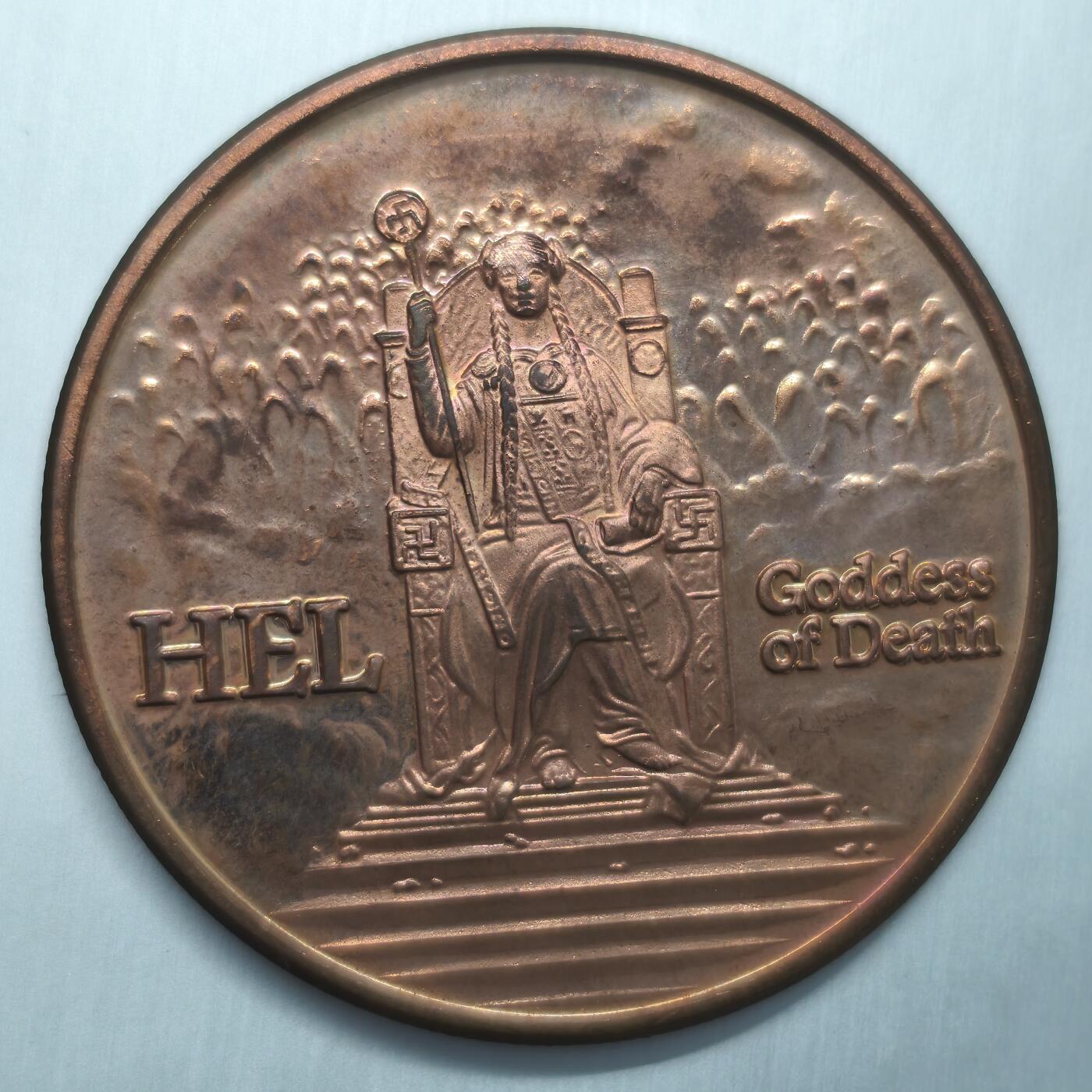 Krab外币市集Vol.12A 美国1盎司铜章-死亡女神