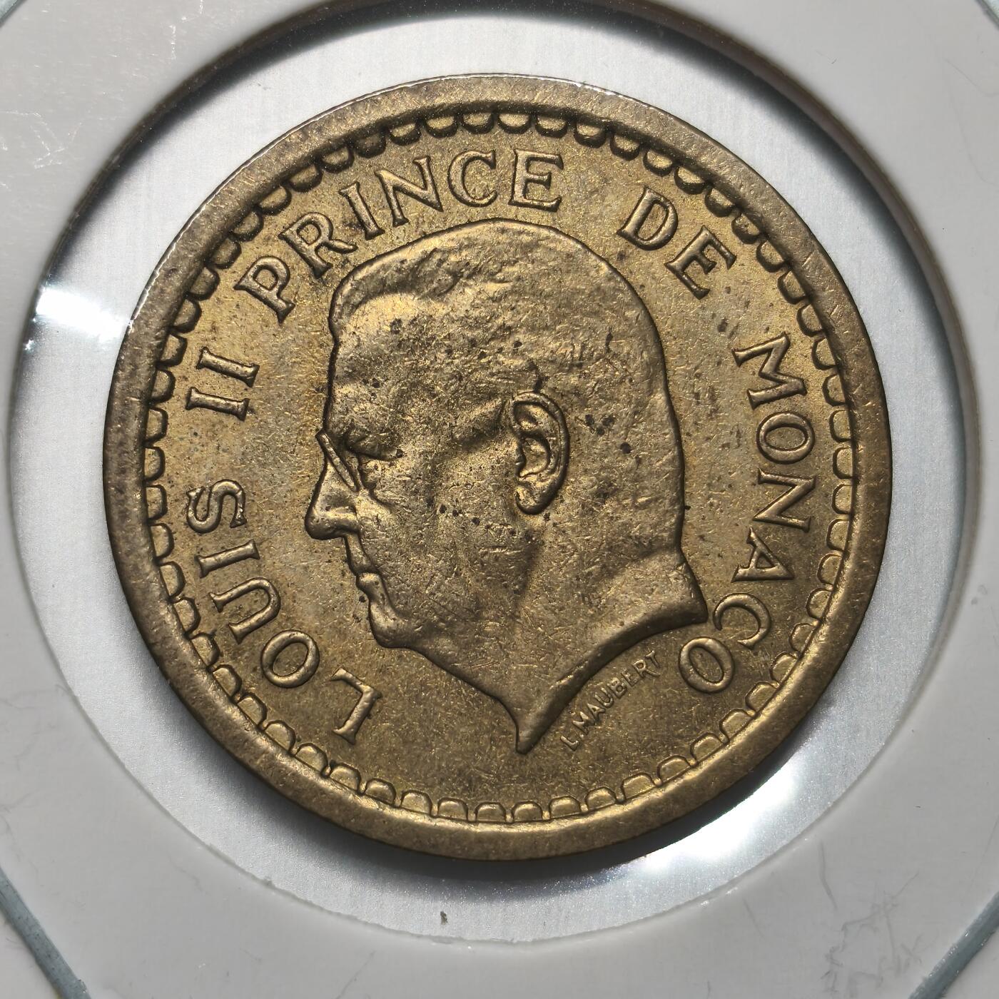 Krab外币市集Vol.12A 摩纳哥1943年2法郎