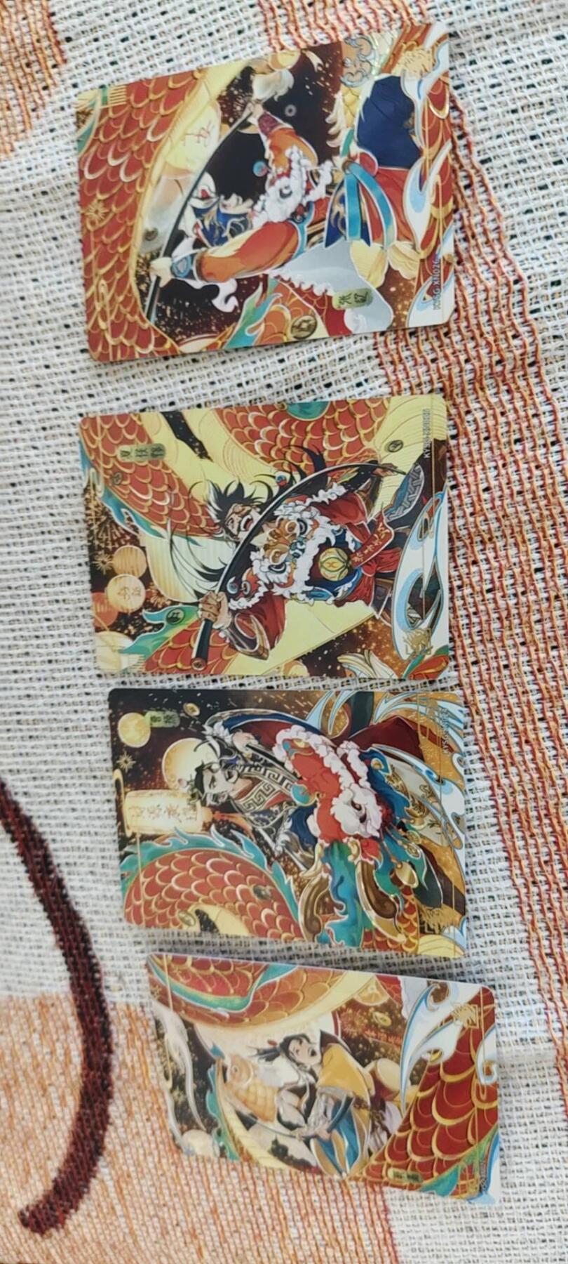 秋原瞳的小店第15期（收各类拍品，私聊拍卖主） 卡游龙年礼盒魏一套齐4张