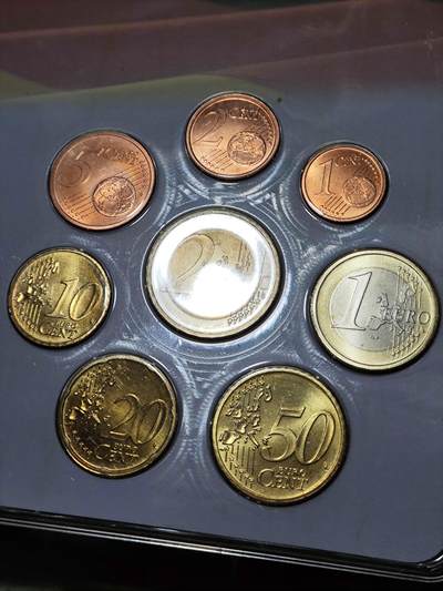 外币收藏 德国2006年欧元硬币套装，含石勒苏益格·赫尔斯泰因州卡装2欧元双色纪念币