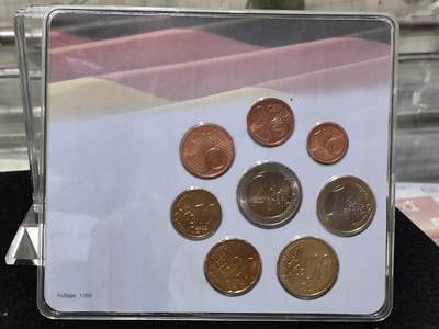 外币收藏 德国2006年欧元硬币套装，含石勒苏益格·赫尔斯泰因州卡装2欧元双色纪念币