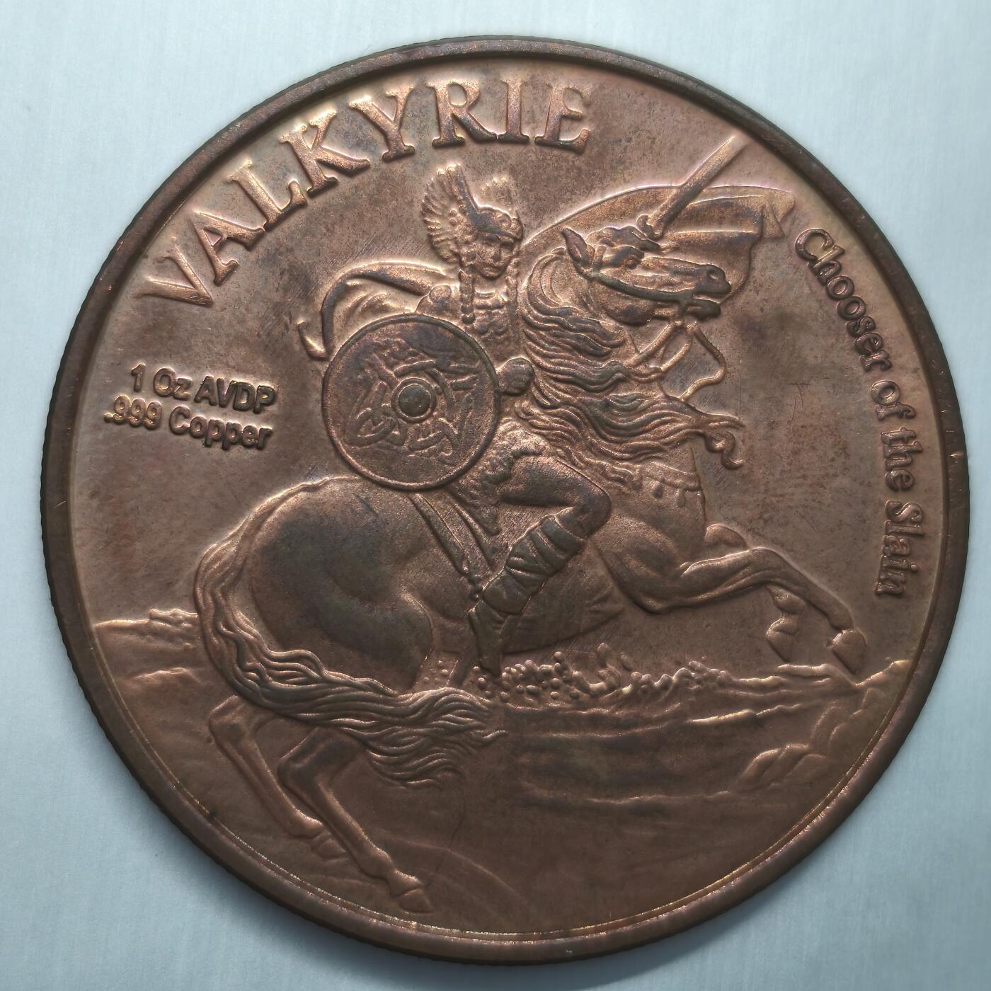 Krab外币市集Vol.12A 美国1盎司铜章-死亡女神