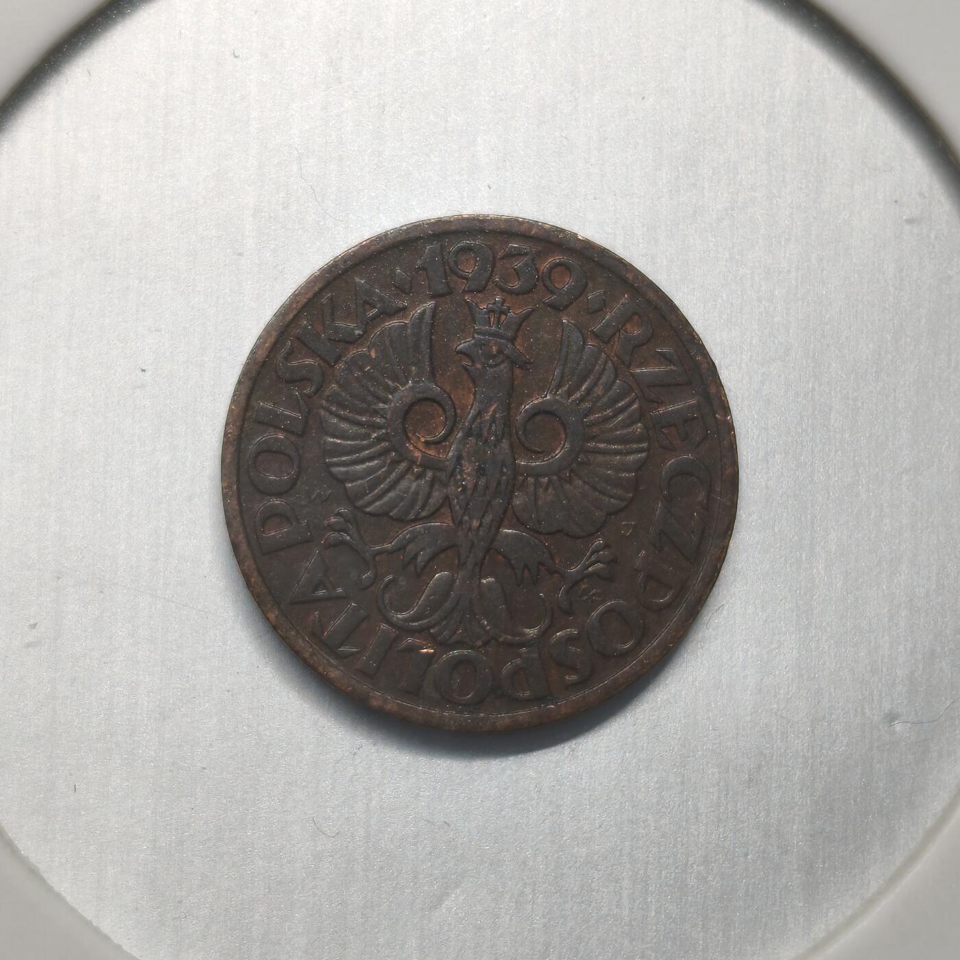 Krab外币市集Vol.12A 波兰1939年1格罗申