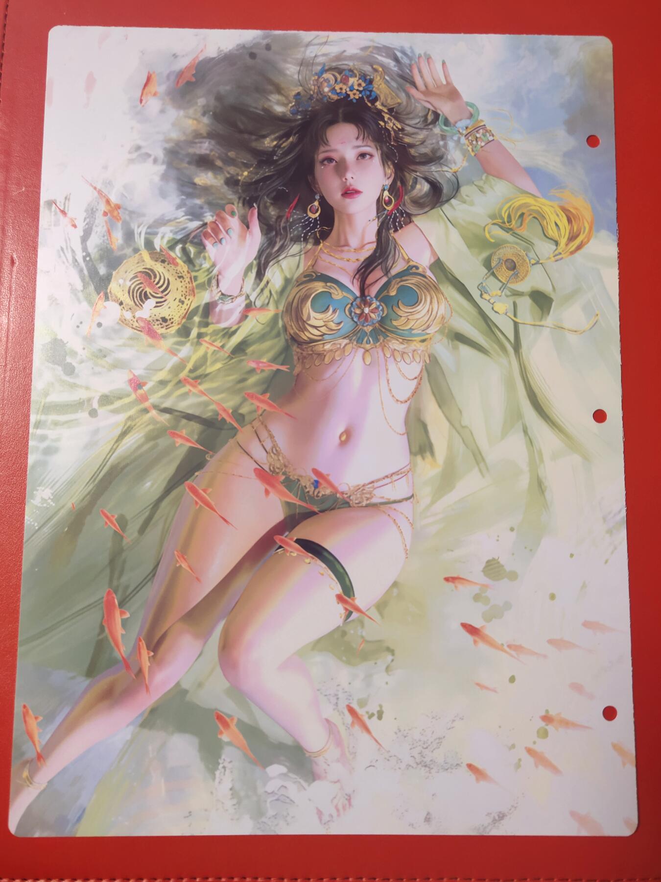 清风卡拍第七期(燎原卡牌为主) 妖姬传九宫卡册挡板一张(小周后)