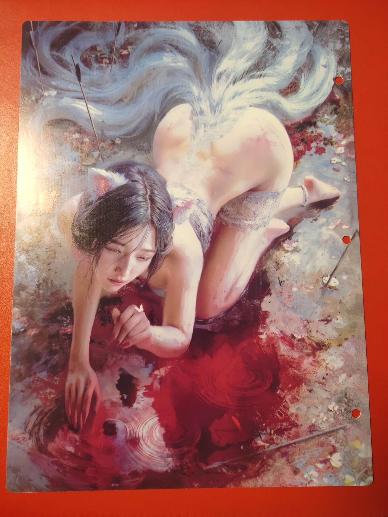 清风卡拍第七期(燎原卡牌为主) 妖姬传九宫卡册挡板一张(妲己)