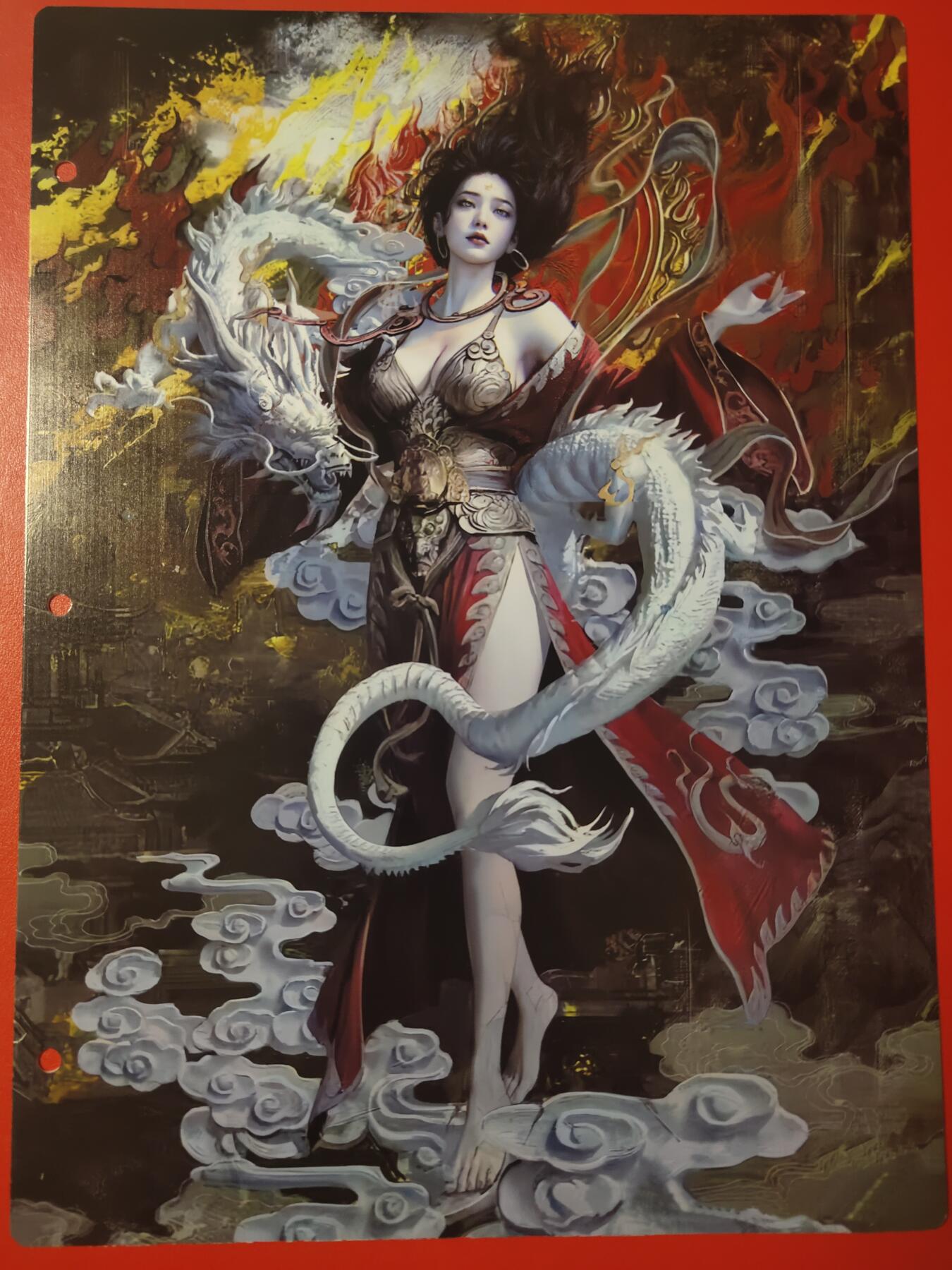 清风卡拍第七期(燎原卡牌为主) 妖姬传九宫卡册挡板一张(亢金龙)