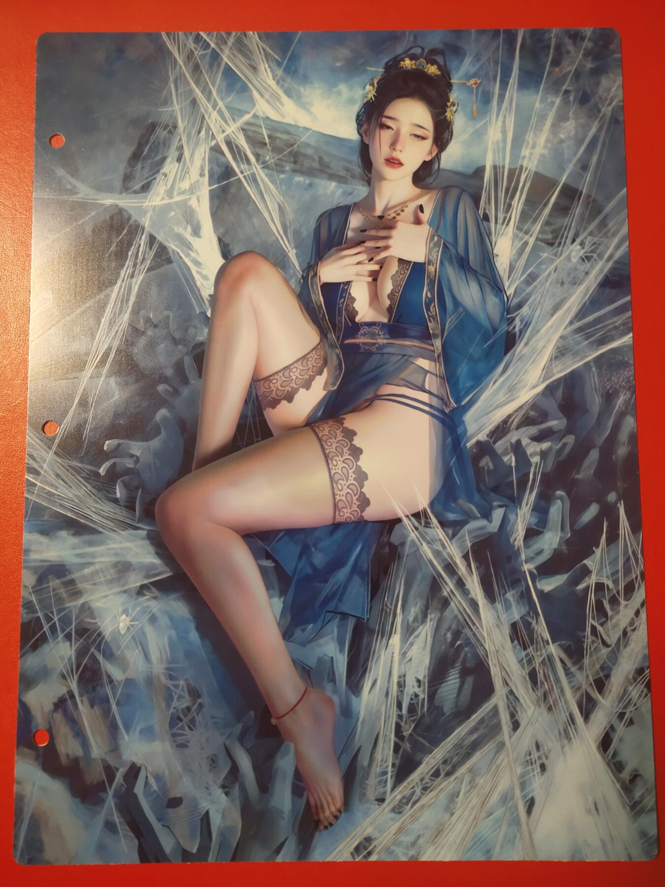 清风卡拍第七期(燎原卡牌为主) 妖姬传九宫卡册挡板一张(蜘蛛精)