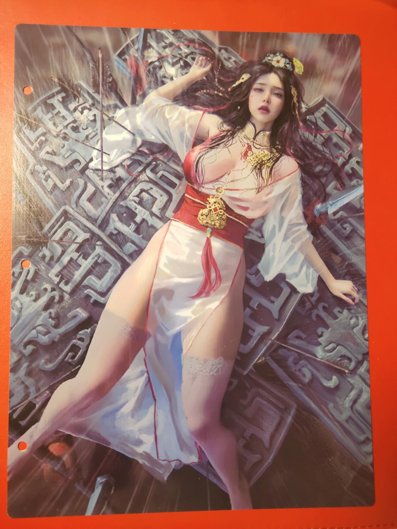 清风卡拍第七期(燎原卡牌为主) 妖姬传九宫卡册挡板一张(邹氏)
