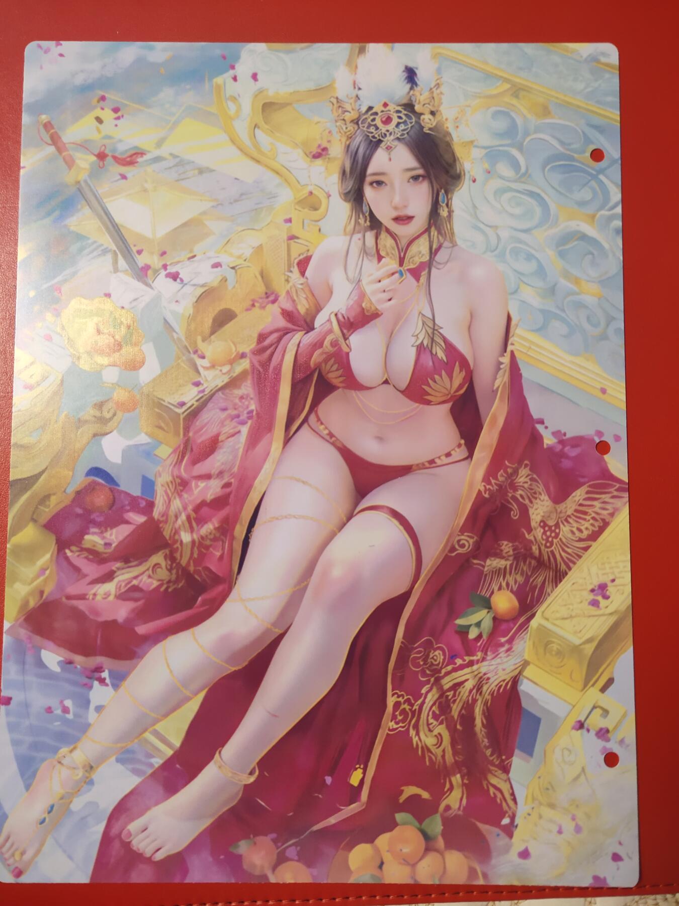 清风卡拍第七期(燎原卡牌为主) 妖姬传九宫卡册挡板一张(宣华夫人)