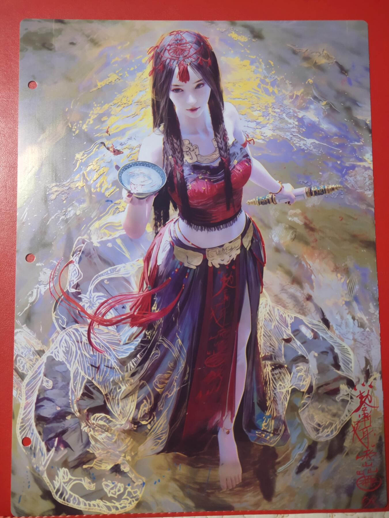 清风卡拍第七期(燎原卡牌为主) 妖姬传九宫卡册挡板一张(走无常)