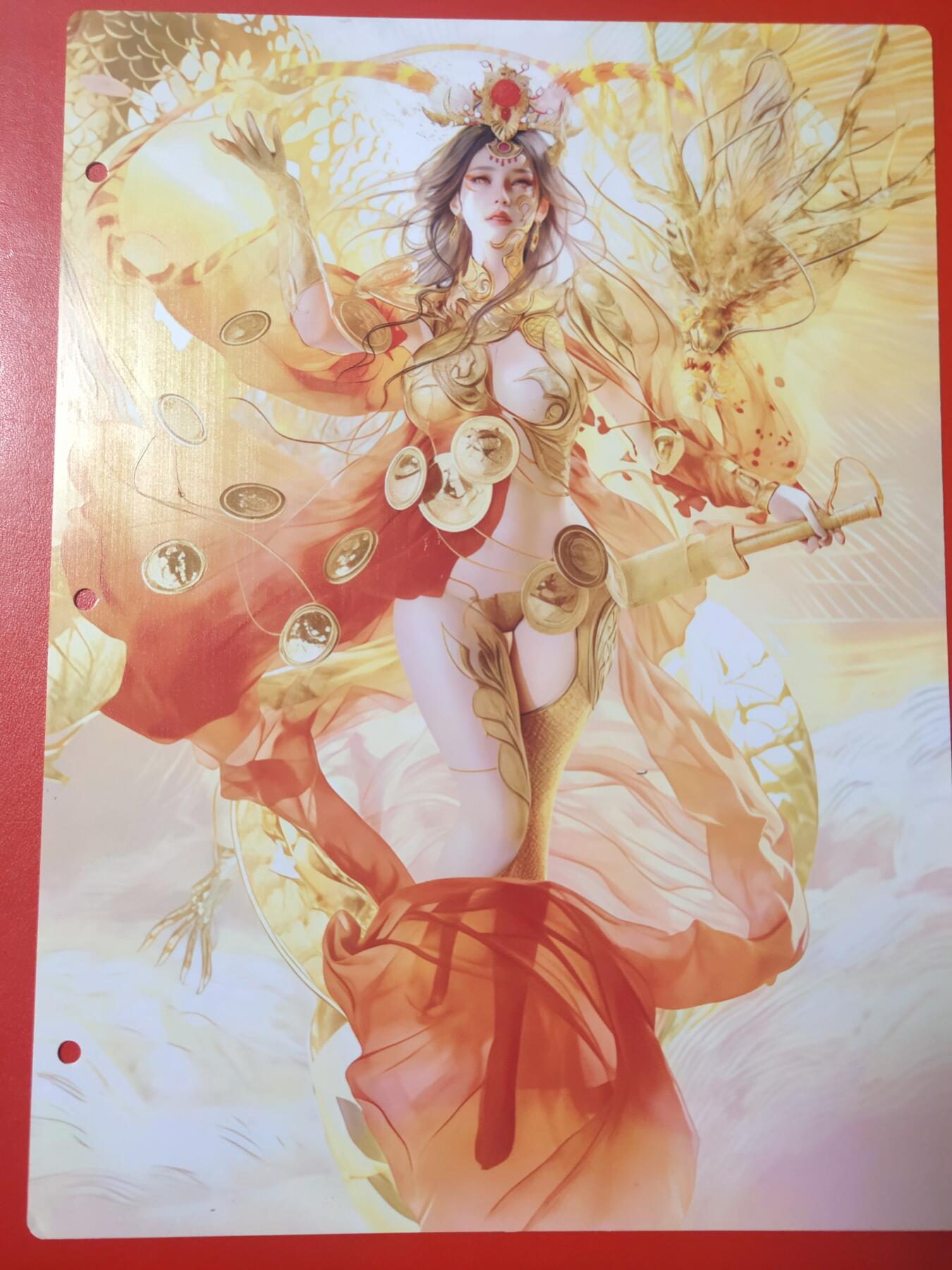 清风卡拍第七期(燎原卡牌为主) 妖姬传九宫卡册挡板一张(神孙尚香)