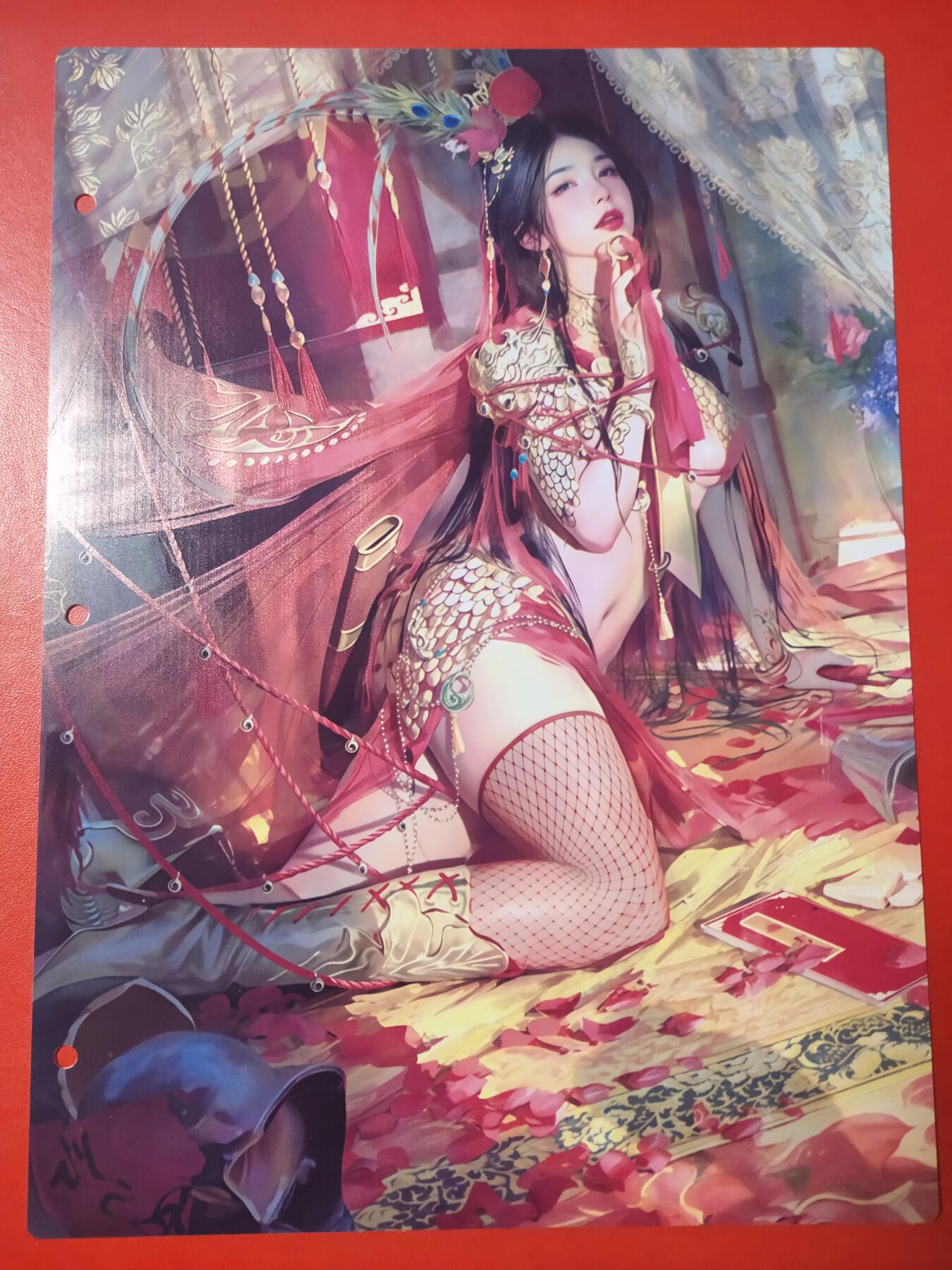 清风卡拍第七期(燎原卡牌为主) 妖姬传九宫卡册挡板一张(扈三娘)