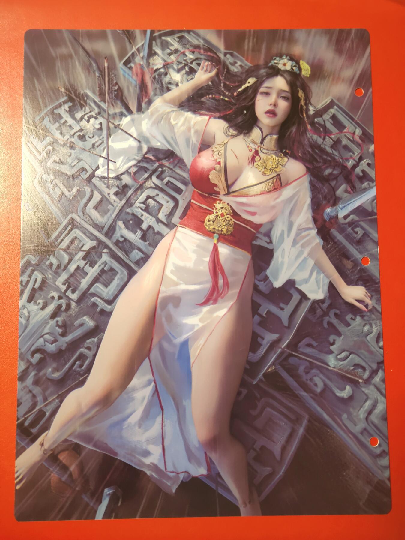 清风卡拍第七期(燎原卡牌为主) 妖姬传九宫卡册挡板一张(邹氏)