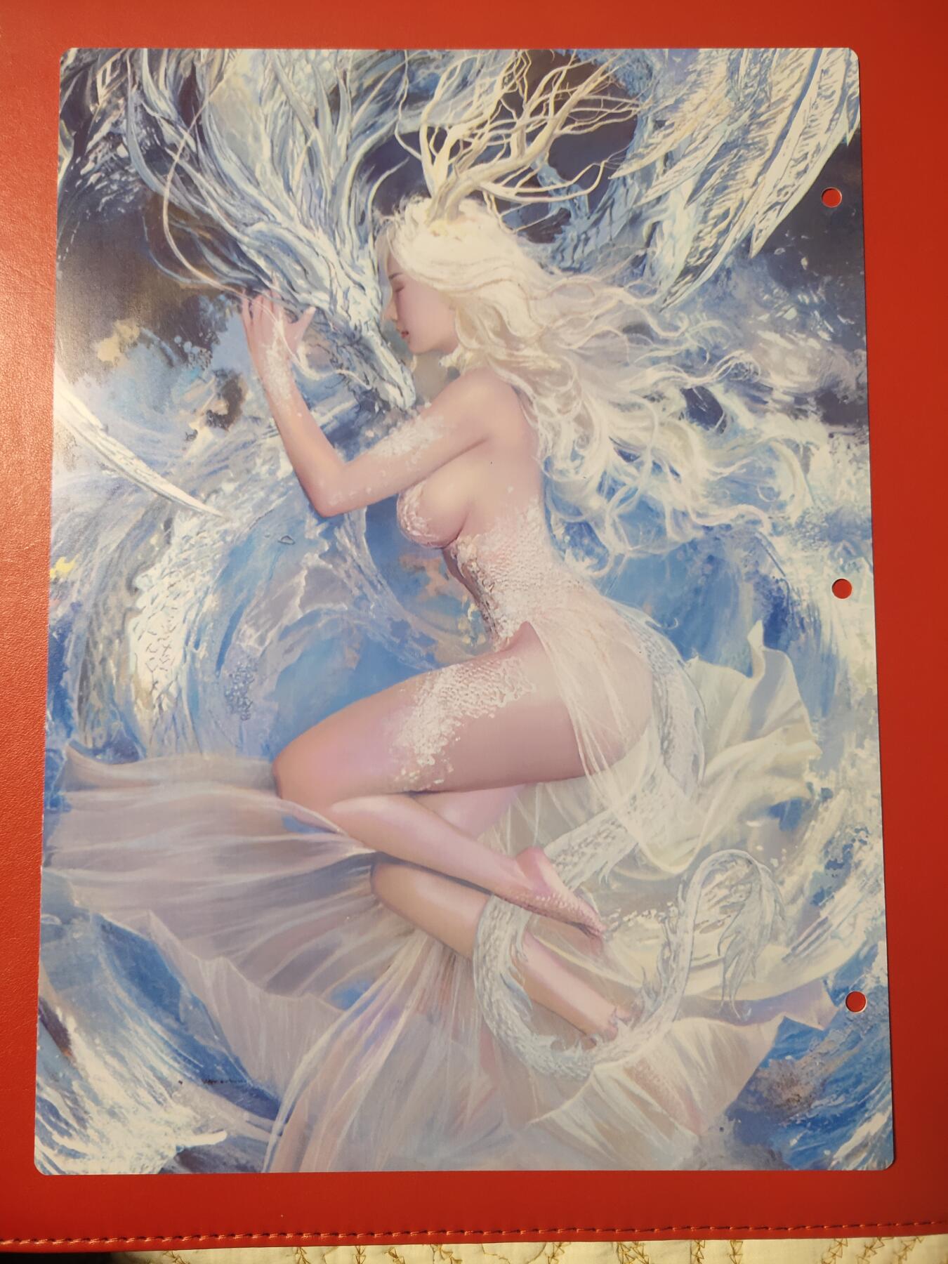 清风卡拍第七期(燎原卡牌为主) 妖姬传九宫卡册挡板一张(小白龙)
