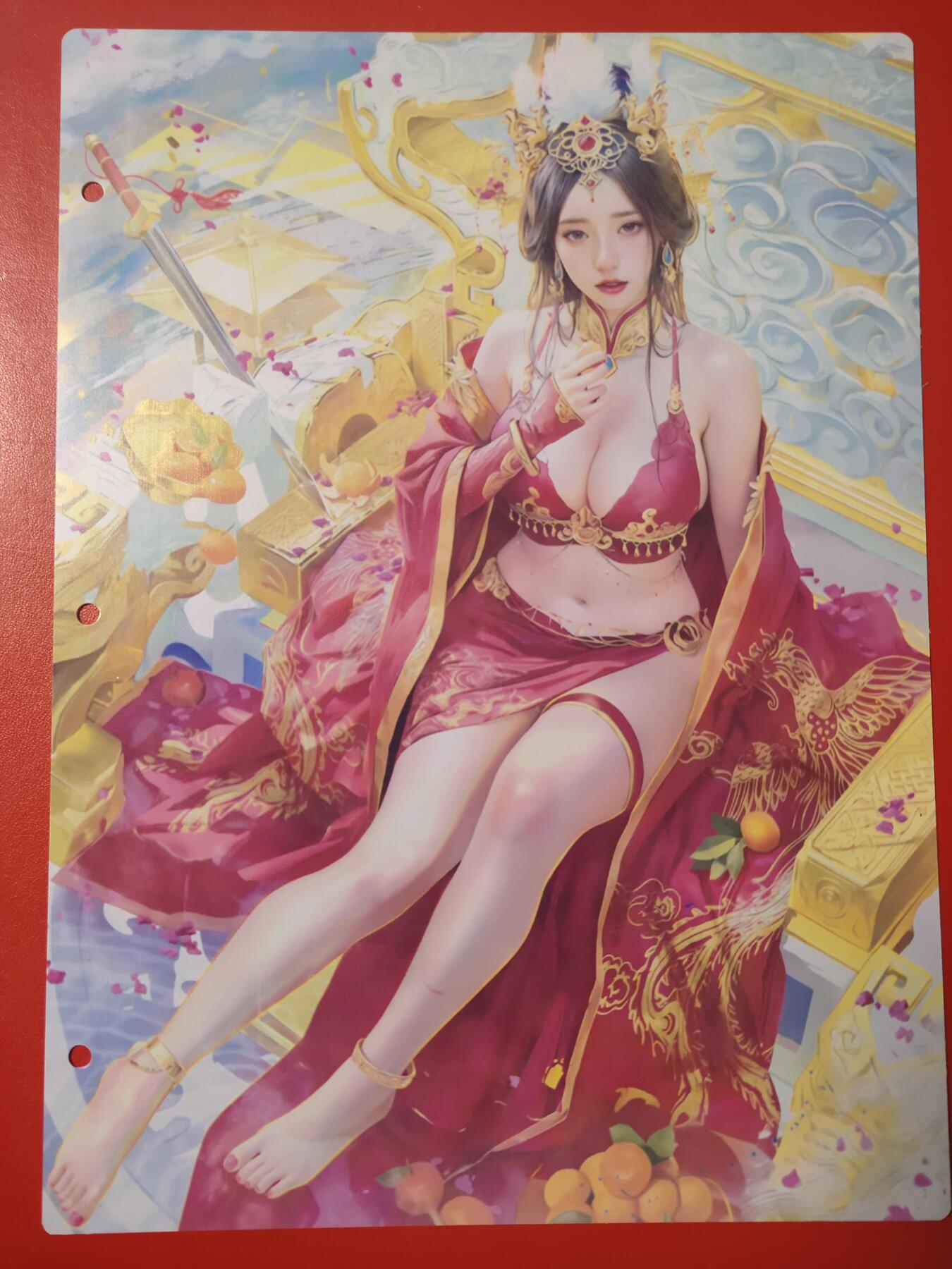 清风卡拍第七期(燎原卡牌为主) 妖姬传九宫卡册挡板一张(宣华夫人)