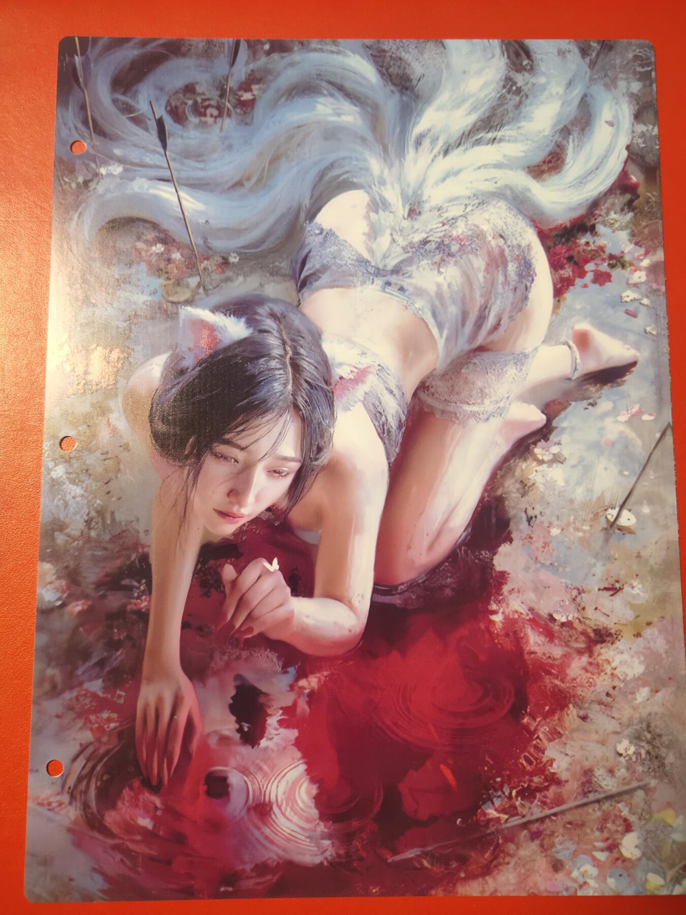清风卡拍第七期(燎原卡牌为主) 妖姬传九宫卡册挡板一张(妲己)