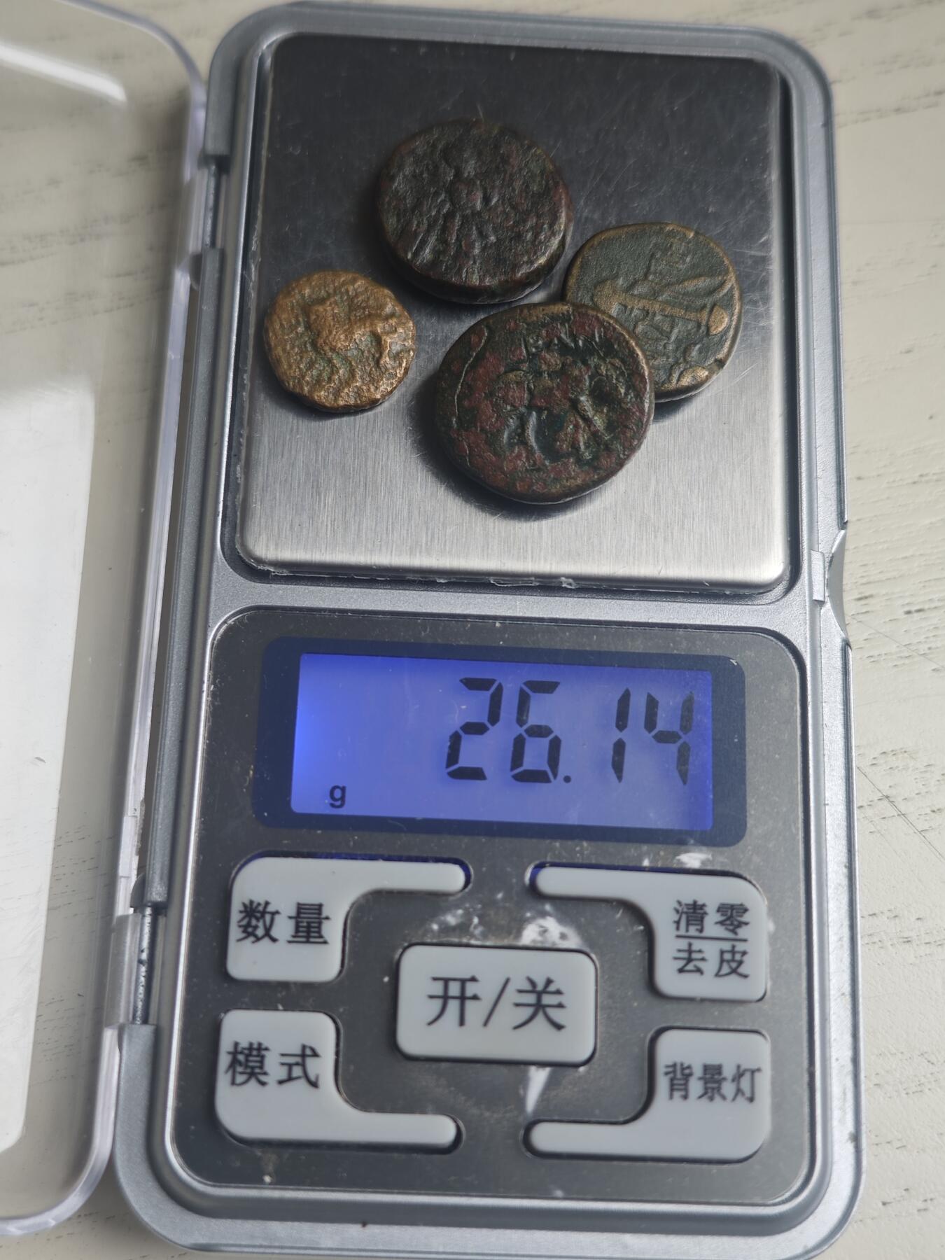 丝路的贵霜小店•暑期大回归•「第7期」 古希腊铜币×4