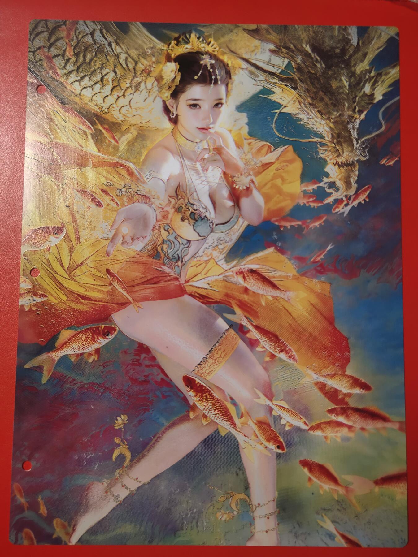 清风卡拍第七期(燎原卡牌为主) 妖姬传九宫卡册挡板一张(甄宓)