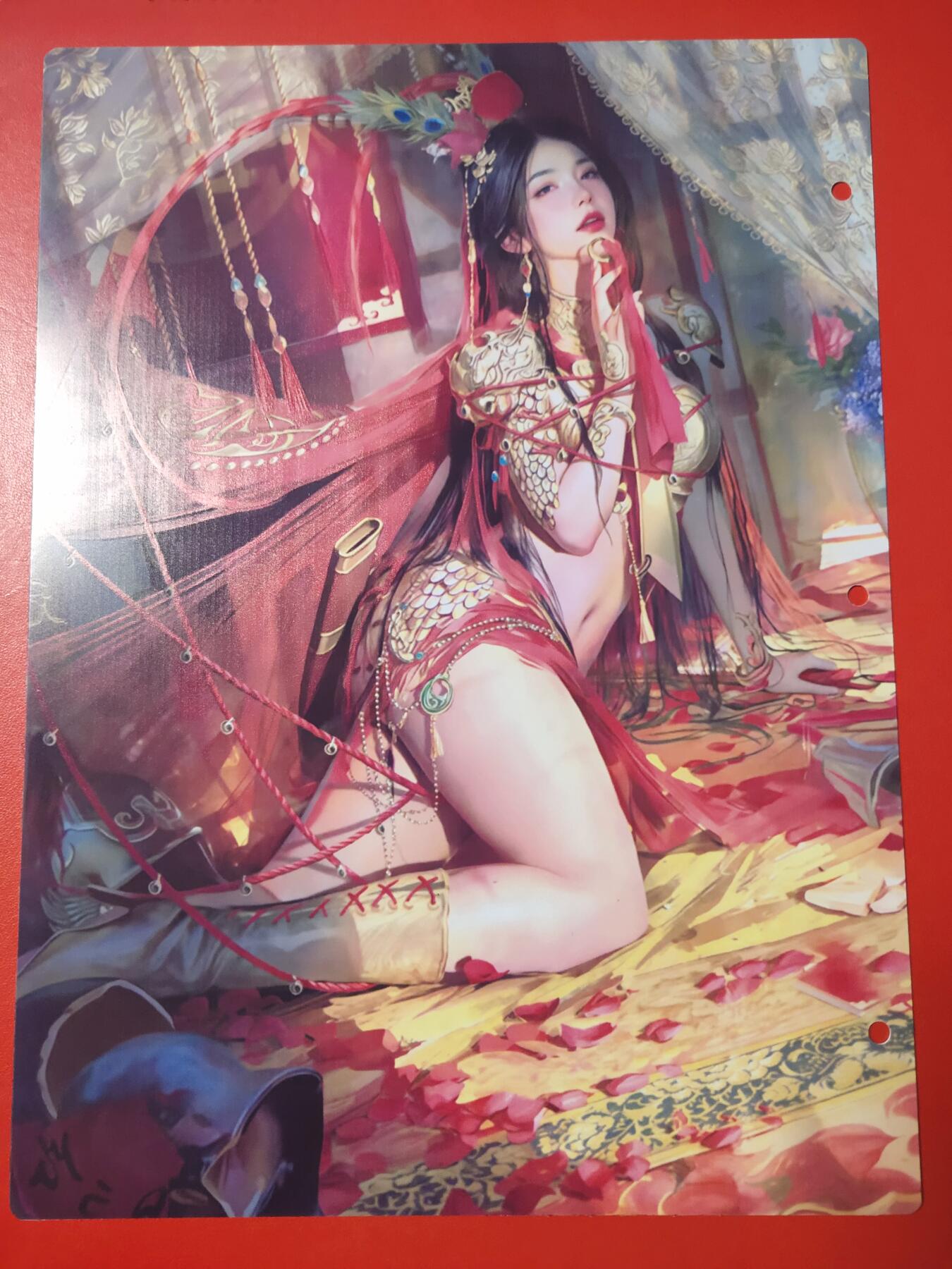 清风卡拍第七期(燎原卡牌为主) 妖姬传九宫卡册挡板一张(扈三娘)