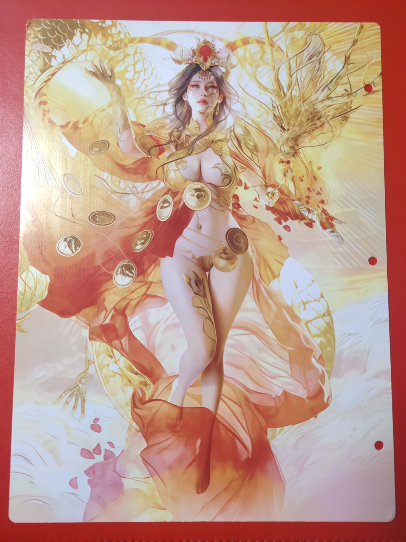 清风卡拍第七期(燎原卡牌为主) 妖姬传九宫卡册挡板一张(神孙尚香)