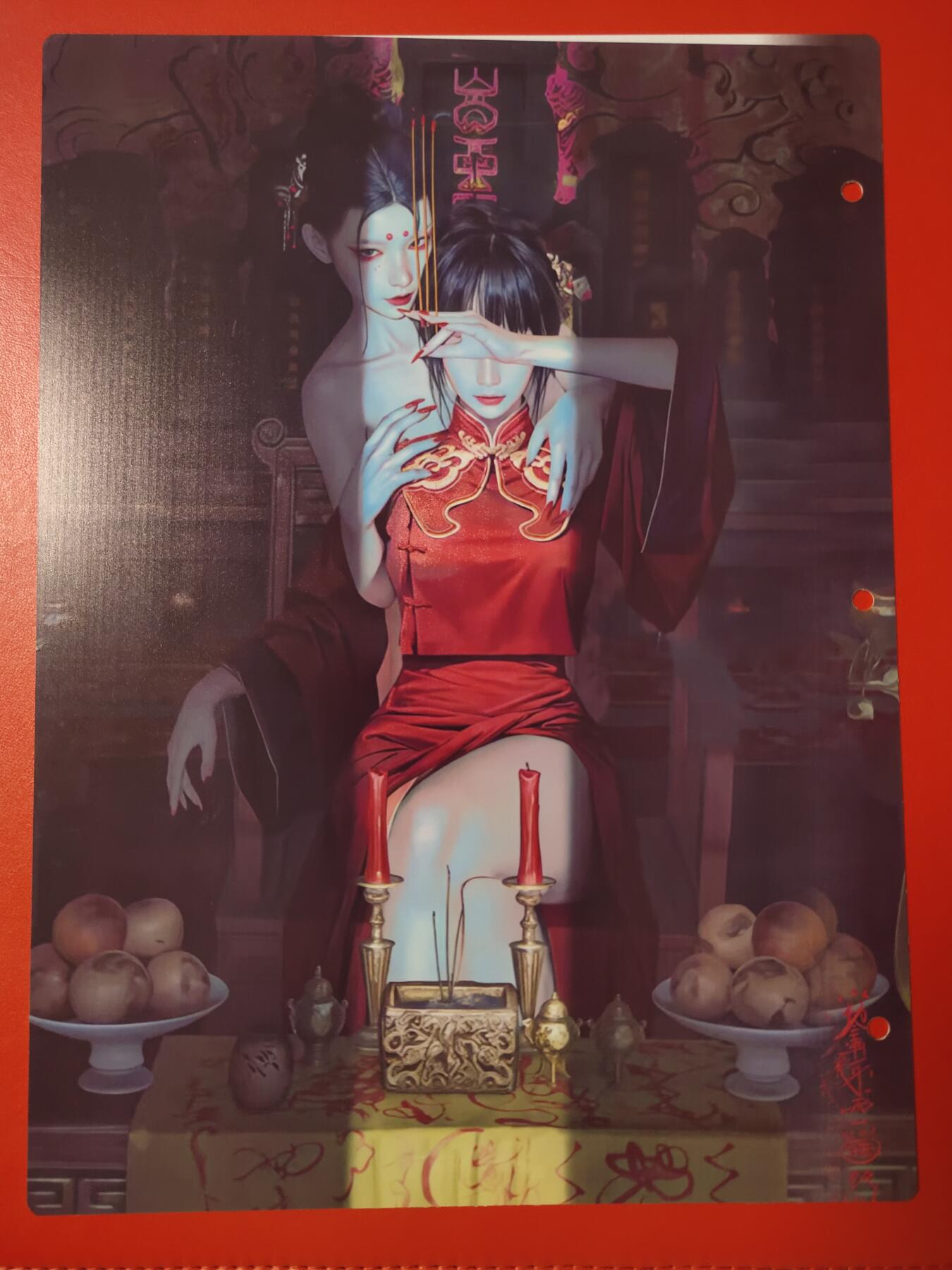 清风卡拍第七期(燎原卡牌为主) 妖姬传九宫卡册挡板一张(阿绣)