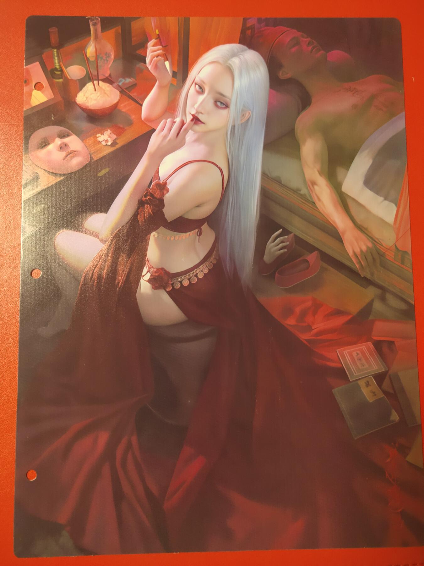 清风卡拍第七期(燎原卡牌为主) 妖姬传九宫卡册挡板一张(画皮)