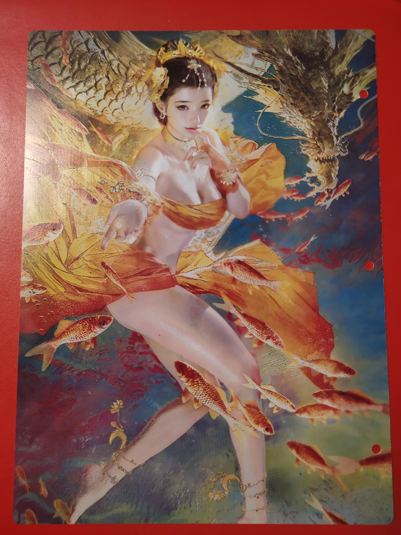 清风卡拍第七期(燎原卡牌为主) 妖姬传九宫卡册挡板一张(甄宓)