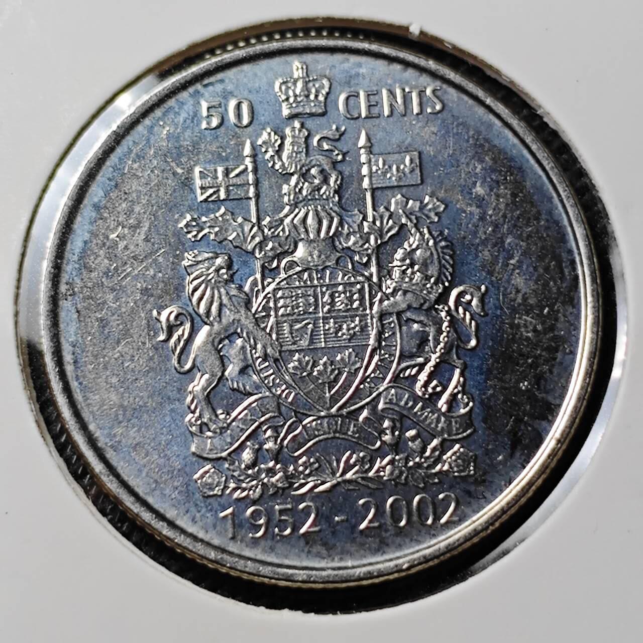 KK钱币收藏小铺 第297期   周末发货  2002加拿大50分纪念币