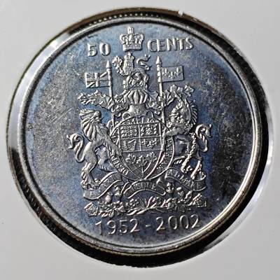 KK钱币收藏小铺 第297期   周末发货 -  2002加拿大50分纪念币
