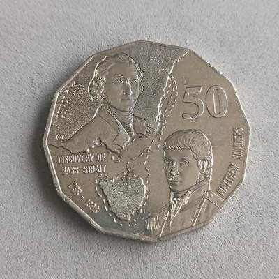 【游宝拍卖】乙巳蛇年46期 周五集拍 - 澳大利亚-50分 1998年 塔斯马尼亚发现200周年