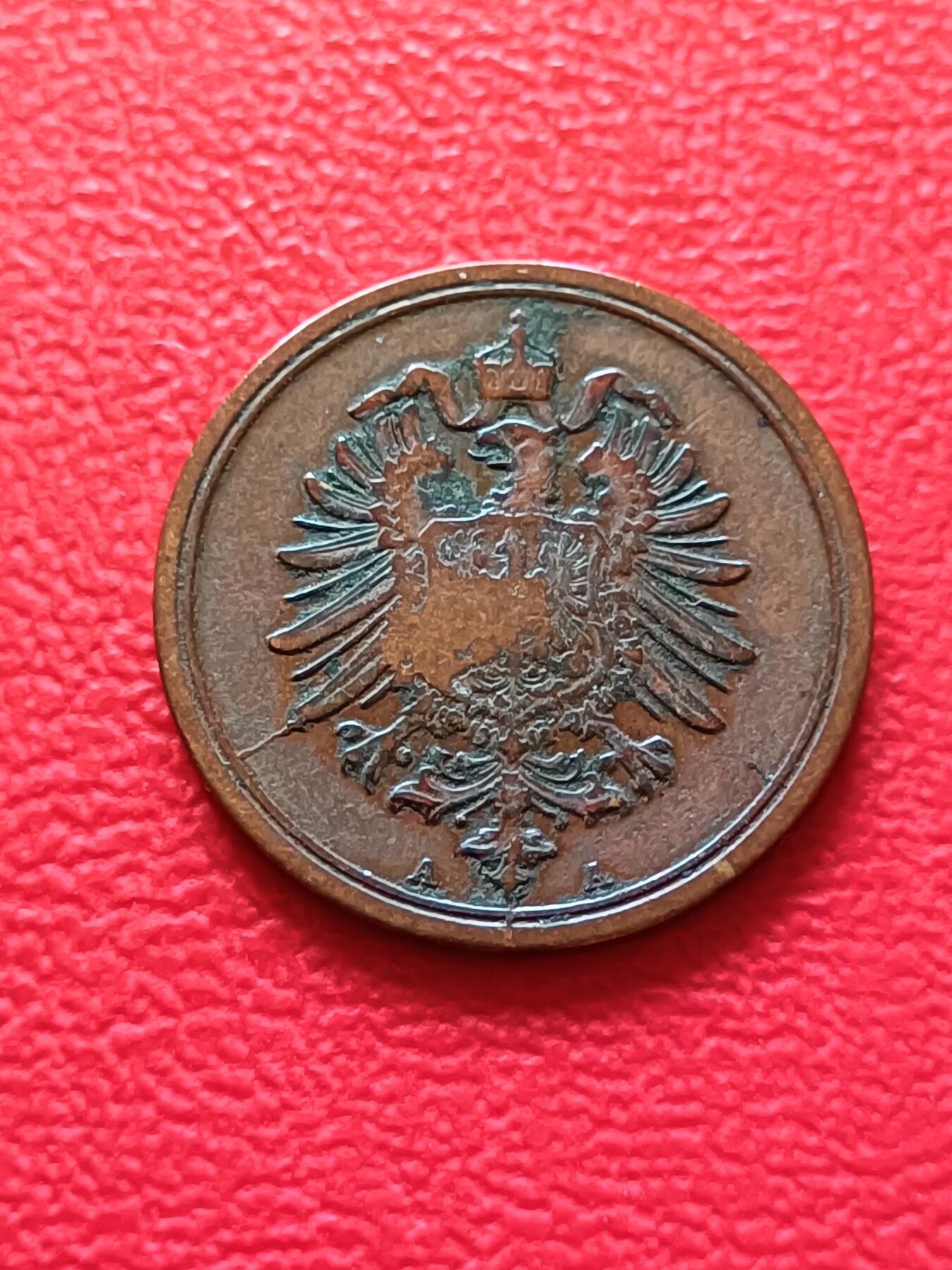 【云涧收藏】第三十六场 德国1874年短翅鹰1芬尼