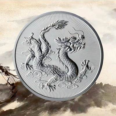 开心放漏，无佣金 - 2025年新款中国龙纪念章30克,长城立体浮雕纪念章送长辈礼物