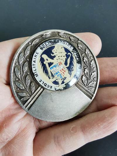 老王徽章第128期 - 法国镀银铜章    直径50mm   重量58.9g