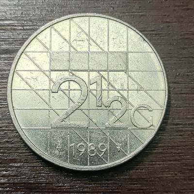 【铜匠收藏】★第117场★散币场，无佣金，30包邮。不满30元，支付5元运费。《接受代拍 代送NGC评级》 - 荷兰 1989年 2.5盾 (贝娅特丽克丝女皇肖像）