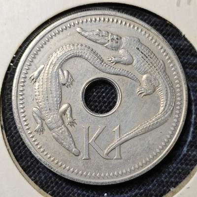 KK钱币收藏小铺 第297期   周末发货 -  1975巴布亚新几内亚1基纳